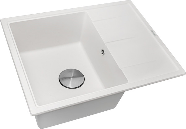 Изображение товара Мойка кухонная ZORG С сифоном Rock 65 Premium (белый)