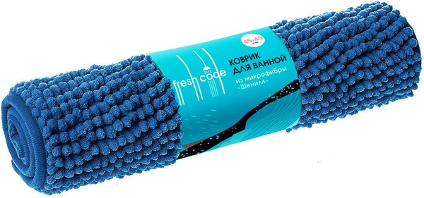 Изображение товара Коврик для ванной Fresh Code Шенилл / 71450 (синий)