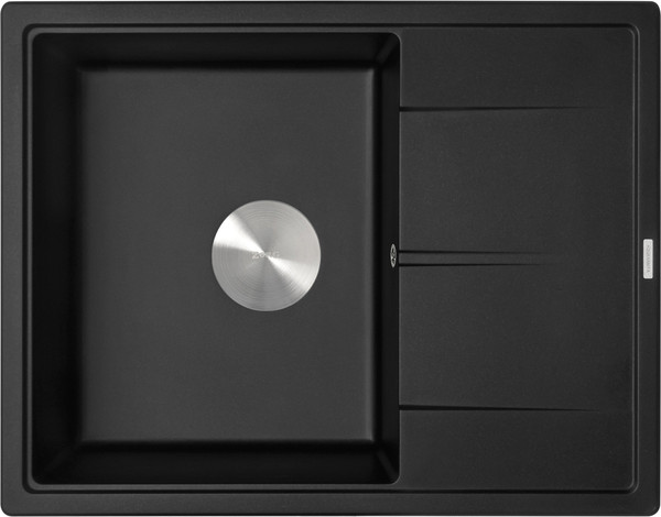 Изображение товара Мойка кухонная ZORG С сифоном Rock 65 Premium (черный металлик)