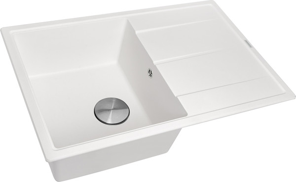 Изображение товара Мойка кухонная ZORG С сифоном Rock 78 Premium (белый)