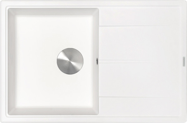 Изображение товара Мойка кухонная ZORG С сифоном Rock 78 Premium (белый)