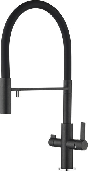 Изображение товара Смеситель ZORG Soifos Premium Brass (черный металлик)