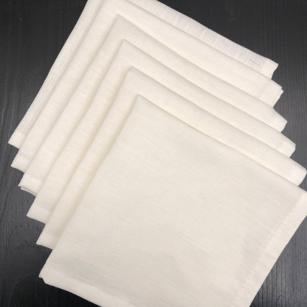 Изображение товара Набор сервировочных салфеток ОМурМебель с держателем Кролик (6шт, белый)