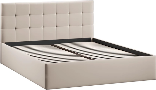 Изображение товара Полуторная кровать ТриЯ Джоли Универсальная Тип 1 140x200 (велюр Confetti Cream)