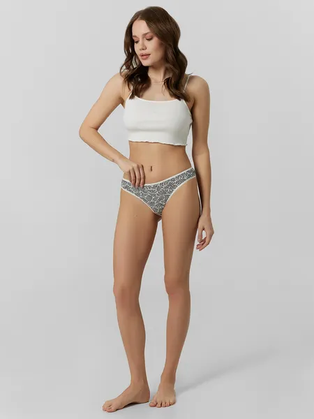 Изображение товара Трусы женские Mark Formelle 412286 (р.102, веточки на молочном)