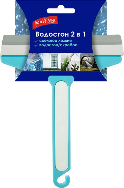 Изображение товара Скребок для мытья окон You'll love 2в1 / 77040
