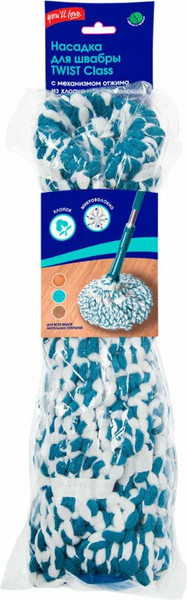 Изображение товара Насадка для швабры с отжимом You'll love Twist Class / 77161