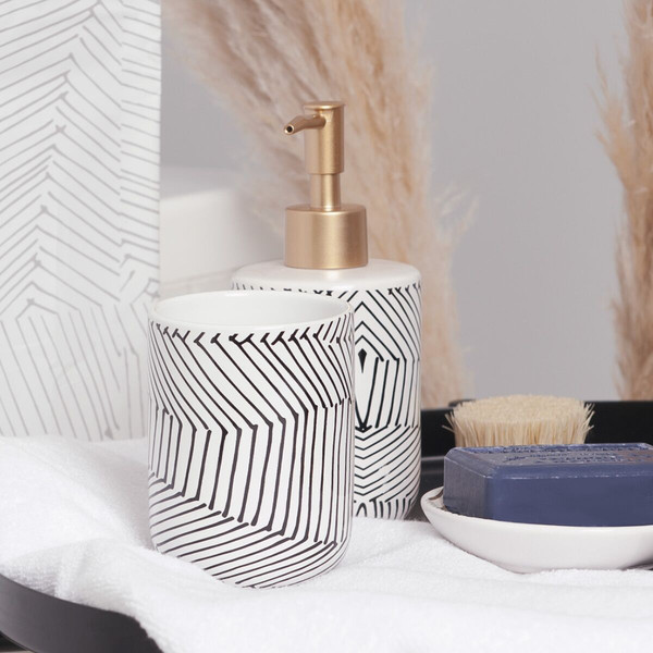 Изображение товара Стакан для зубной щетки и пасты Fresh Code Lines / 74999