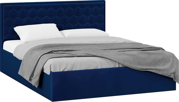 Изображение товара Каркас кровати ТриЯ Порто универсальный 180x200 (велюр Confetti Blue)