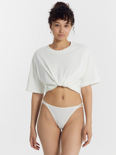 Изображение товара Трусы женские Mark Formelle 412576 (р.106, листочки на сумрачно-белом)