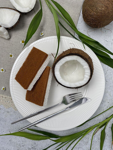 Изображение товара Набор губок хозяйственных You'll love Coconut&Cellulose Planeta Eco / 75557 (2шт)