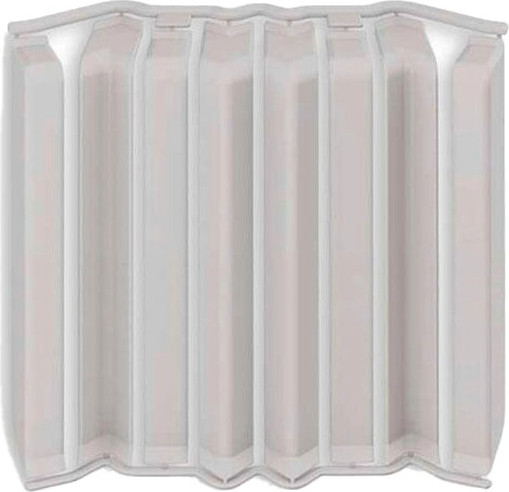 Изображение товара Набор фурнитуры для плинтуса Ideal Дюра прямоугольный 002 Светло-серый (80мм, 8шт, флоупак)