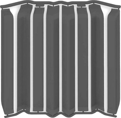 Изображение товара Набор фурнитуры для плинтуса Ideal Дюра прямоугольный 093 Графит (80мм, 8шт, флоупак)