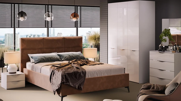 Изображение товара Каркас кровати ТриЯ Делана Тип 1 с подъемным механизмом 160x200 (велюр Brut Terracot 13)