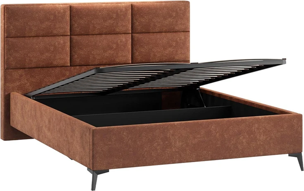Изображение товара Каркас кровати ТриЯ Делана Тип 1 с подъемным механизмом 160x200 (велюр Brut Terracot 13)