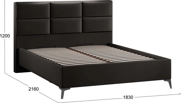 Изображение товара Каркас кровати ТриЯ Делана Тип 1 с подъемным механизмом 160x200 (велюр Confetti Stone)