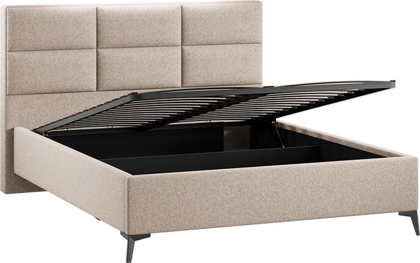 Изображение товара Каркас кровати ТриЯ Делана Тип 1 с подъемным механизмом 160x200 (микровелюр Jercy Cream)