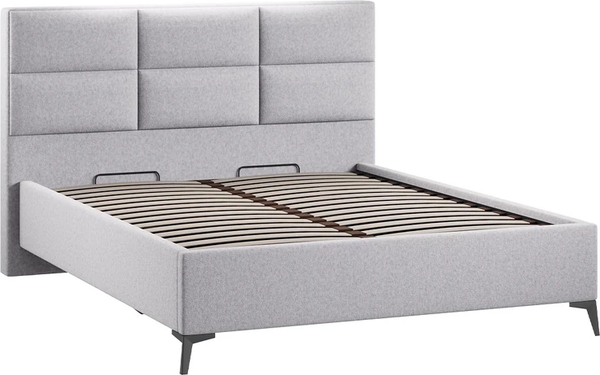 Изображение товара Каркас кровати ТриЯ Делана Тип 1 с подъемным механизмом 160x200 (микровелюр Jercy Silver)