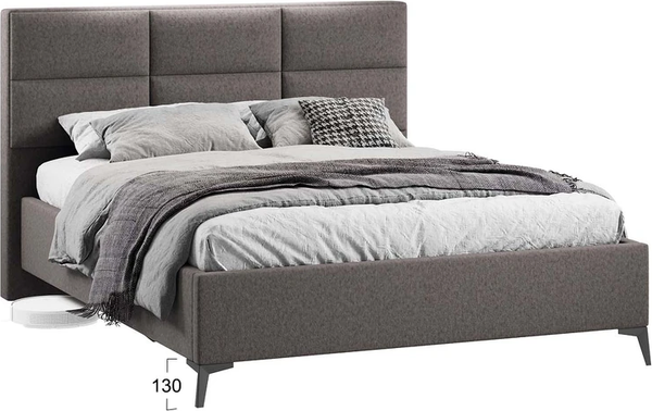 Изображение товара Каркас кровати ТриЯ Делана Тип 1 с подъемным механизмом 160x200 (микровелюр Jercy Stone)