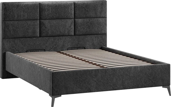 Изображение товара Каркас кровати ТриЯ Делана Тип 1 с подъемным механизмом 160x200 (микровелюр Wellmart Graphite)