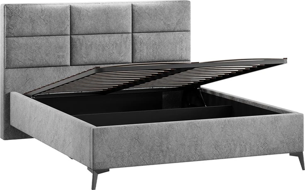 Изображение товара Каркас кровати ТриЯ Делана Тип 1 с подъемным механизмом 160x200 (микровелюр Wellmart Silver)