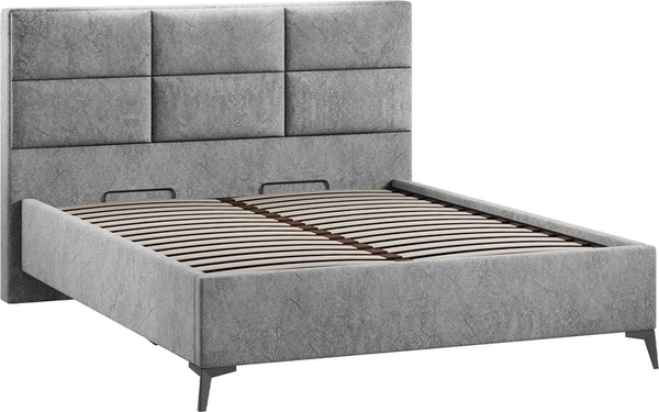 Изображение товара Каркас кровати ТриЯ Делана Тип 1 с подъемным механизмом 160x200 (микровелюр Wellmart Silver)