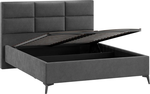 Изображение товара Каркас кровати ТриЯ Делана Тип 1 с подъемным механизмом 160x200 (микрошенилл Relax Graphite)