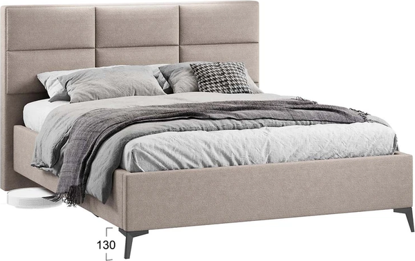 Изображение товара Каркас кровати ТриЯ Делана Тип 1 с подъемным механизмом 160x200 (микрошенилл Relax Latte)