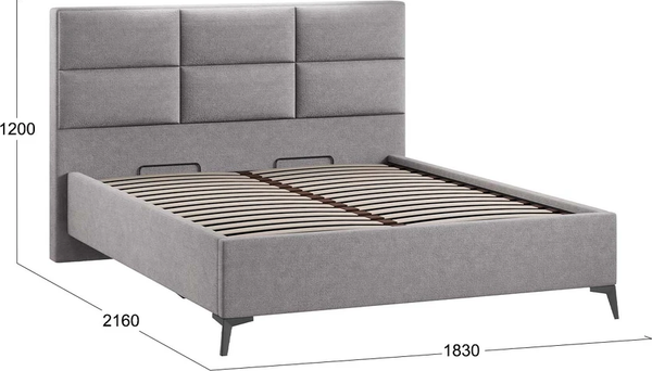 Изображение товара Каркас кровати ТриЯ Делана Тип 1 с подъемным механизмом 160x200 (микрошенилл Relax Mocco)