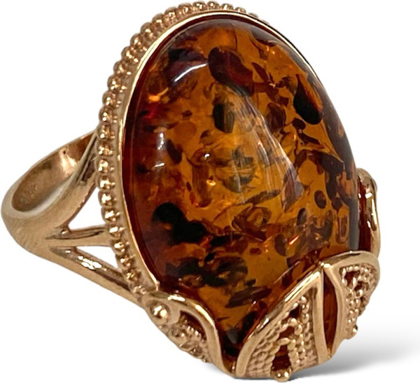 Изображение товара Кольцо Wolves Плоды Времени Янтарь 1633 (р.20.5)
