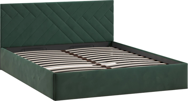 Изображение товара Двуспальная кровать ТриЯ Кевия Тип 1 160x200 (велюр Confetti Deep forest)