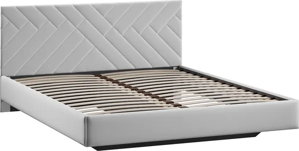 Изображение товара Двуспальная кровать ТриЯ Кевия Тип 1 160x200 (велюр Confetti Silver)