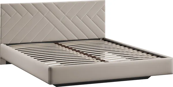 Изображение товара Двуспальная кровать ТриЯ Кевия Тип 1 160x200 (велюр Confetti Smoke)