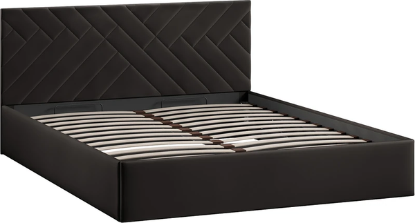 Изображение товара Двуспальная кровать ТриЯ Кевия Тип 1 160x200 (велюр Confetti Stone)