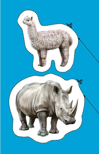 Изображение товара Развивающая книга Эксмо Мои первые вырезалки. Животные, мягкая обложка