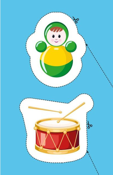 Изображение товара Развивающая книга Эксмо Мои первые вырезалки. Игрушки, мягкая обложка