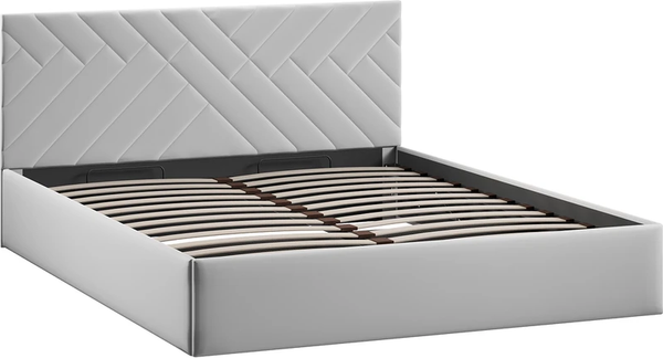 Изображение товара Двуспальная кровать ТриЯ Кевия Тип 1 с подъемным механизмом 160x200 (велюр Confetti Silver)