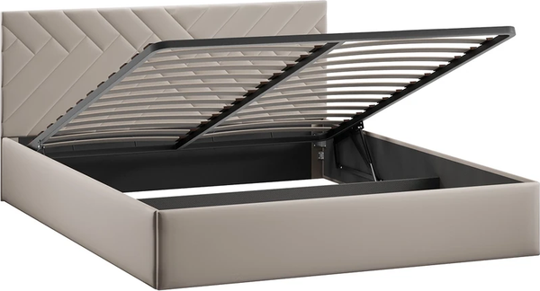 Изображение товара Двуспальная кровать ТриЯ Кевия Тип 1 с подъемным механизмом 160x200 (велюр Confetti Smoke)