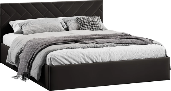 Изображение товара Двуспальная кровать ТриЯ Кевия Тип 1 с подъемным механизмом 160x200 (велюр Confetti Stone)