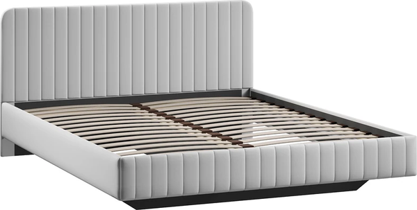 Изображение товара Двуспальная кровать ТриЯ Шелли Тип 1 160x200 (велюр Confetti Silver)