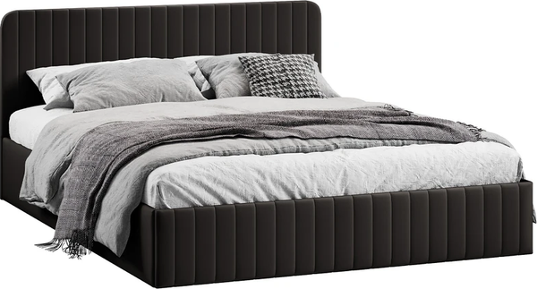 Изображение товара Двуспальная кровать ТриЯ Шелли Тип 1 с подъемным механизмом 160x200 (велюр Confetti Stone)