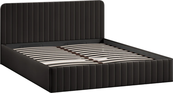 Изображение товара Двуспальная кровать ТриЯ Шелли Тип 1 с подъемным механизмом 160x200 (велюр Confetti Stone)