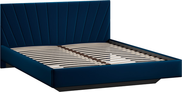 Изображение товара Двуспальная кровать ТриЯ Эвори Тип 1 160x200 (велюр Confetti Blue)