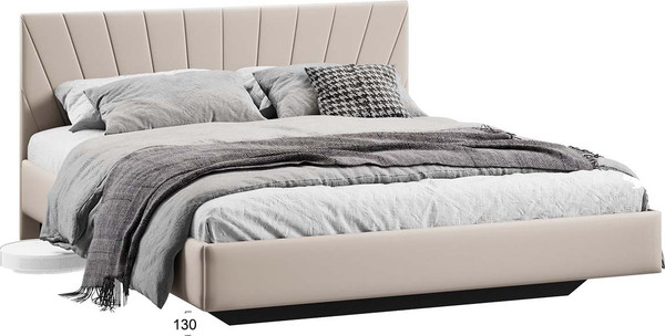 Изображение товара Двуспальная кровать ТриЯ Эвори Тип 1 160x200 (велюр Confetti Cream)