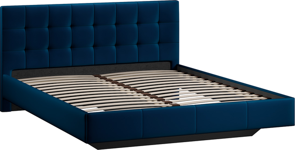 Изображение товара Двуспальная кровать ТриЯ Эмма Тип 1 160x200 (велюр Confetti Blue)