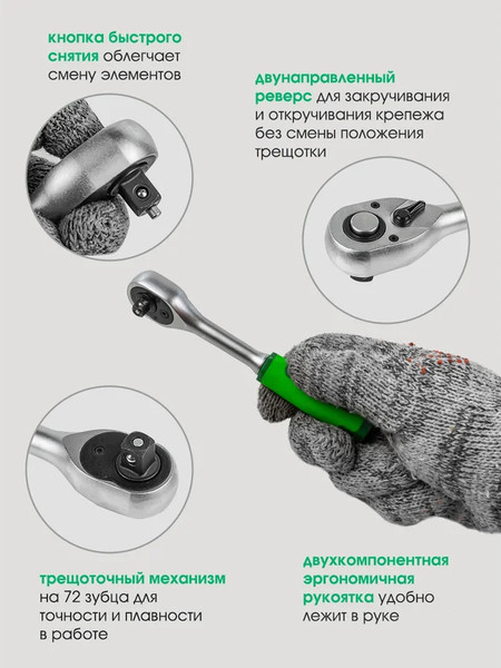 Изображение товара Универсальный набор инструментов Forsland 2462-5 (52669)