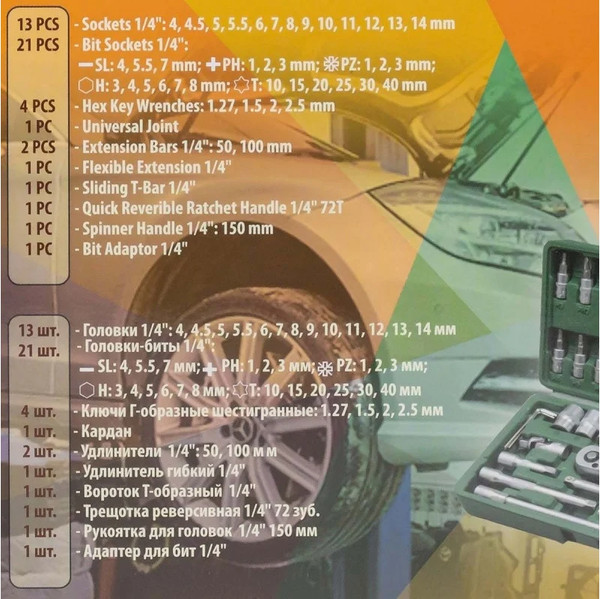 Изображение товара Универсальный набор инструментов Forsland 2462-5 (52669)