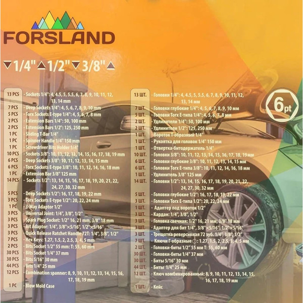 Изображение товара Универсальный набор инструментов Forsland 38841 (52668)