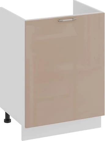 Изображение товара Шкаф под мойку ТриЯ Весна 1Н6М с одной дверью (белый/кофе с молоком)