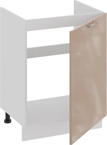 Изображение товара Шкаф под мойку ТриЯ Весна 1Н6М с одной дверью (белый/кофе с молоком)